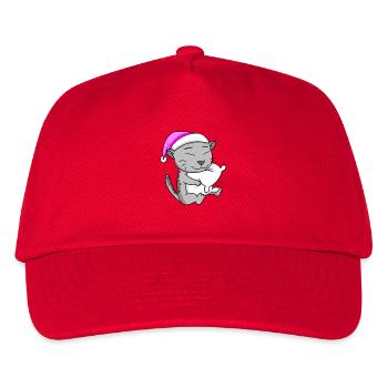 Ägyptische Mau - Kinder Basecap - Rot - Vorne