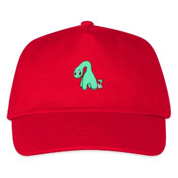 Dinosaur with baby dinosaur - Kids’ Baseball Cap - red - Front