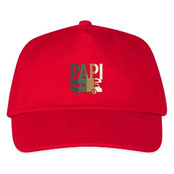 PAPI en Camping-car camouflage chasse et pêche - Casquette de baseball Enfant - rouge - Devant