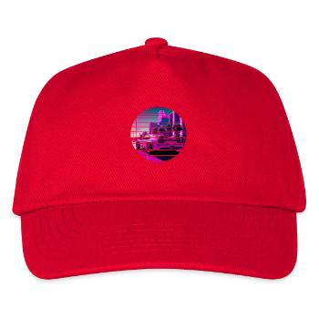 Retro Wave Sport 80s Vaporwave Sunset - Casquette de baseball Enfant - rouge - Devant
