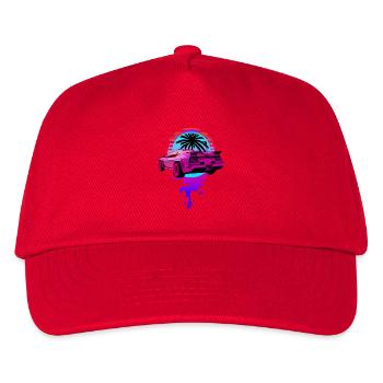 Retro Wave Sports Car 80s Skyline Vaporwave - Casquette de baseball Enfant - rouge - Devant