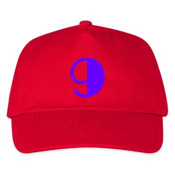 9. 9 YEARS. 9th ANNIVERSARY. BIRTHDAY 9 YEARS. 9 - Kids’ Baseball Cap - red - Front