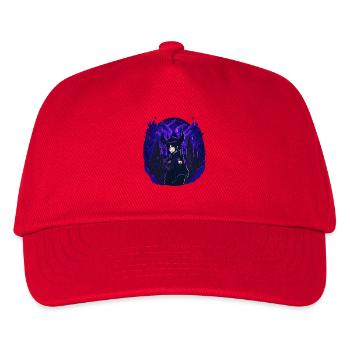 Goth Anime Girl dark night - Kinder Basecap - Rot - Vorne