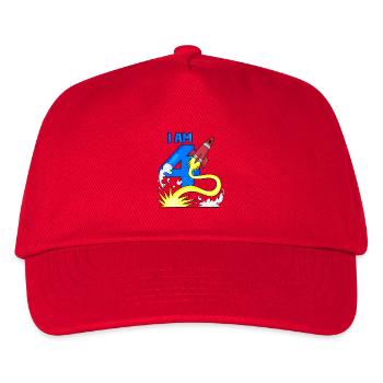 4 Birthday Boy Astronaut - four years - Kids’ Baseball Cap - red - Front