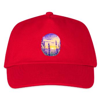 Champ de lavande - Casquette de baseball Enfant - rouge - Devant