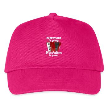 Everything Is Going Accordion To Plan Accordionist - Kids’ Baseball Cap - fuchsia - Front