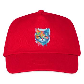 Chat mignon - Casquette de baseball Enfant - rouge - Devant