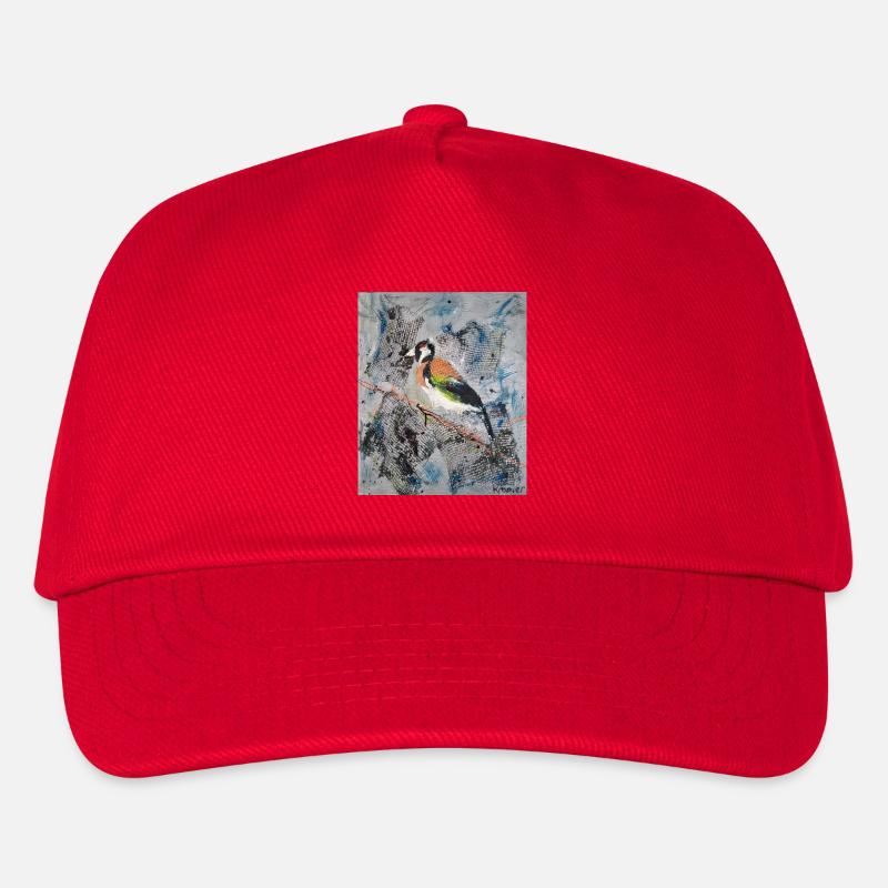 Peinture acrylique avec Stiglitz sur branche d’arbre - Casquette de baseball Enfant - rouge