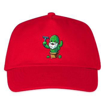 Cactus shaves his beard - Kids’ Baseball Cap - red - Front
