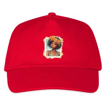JUNGES MÄDCHEN DER INSELN - Kinder Basecap - Rot - Vorne
