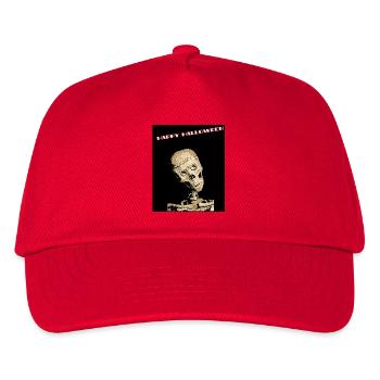 Skelett lustig für Halloween - Kinder Basecap - Rot - Vorne