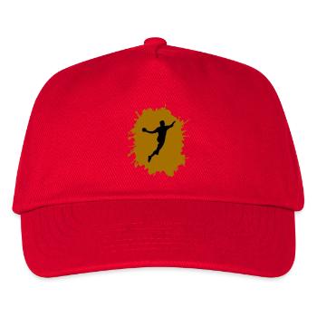splatter handball - Kinder Basecap - Rot - Vorne