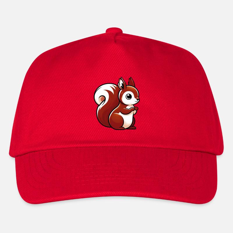 Eichhörnchen - Kinder Basecap - Rot