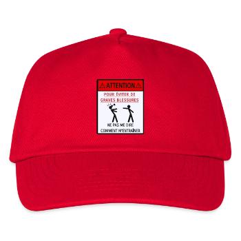Ne pas me dire comment m'entraîner - Casquette de baseball Enfant - rouge - Devant