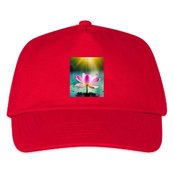 Lotus - Kids’ Baseball Cap - red - Front
