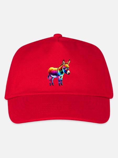 Esel-Maultier - Kinder Basecap - Rot
