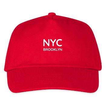 Brooklyn T-Shirt - Kinder Basecap - Rot - Vorne