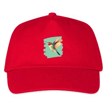 Kolibri - Kinder Basecap - Rot - Vorne