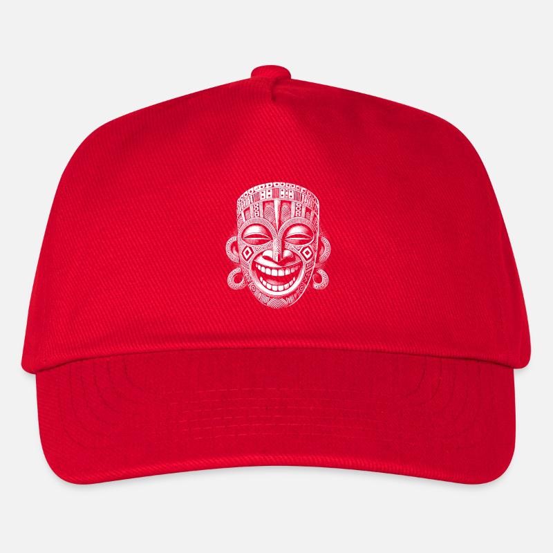 Maske - Kinder Basecap - Rot