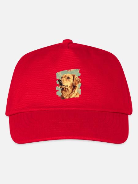 Golden Retriever - Kinder Basecap - Rot