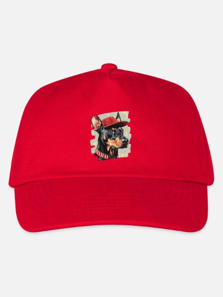 Dobermann - Kinder Basecap - Rot