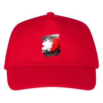 Polnische Flagge Polen Polska - Kinder Basecap - Rot - Vorne