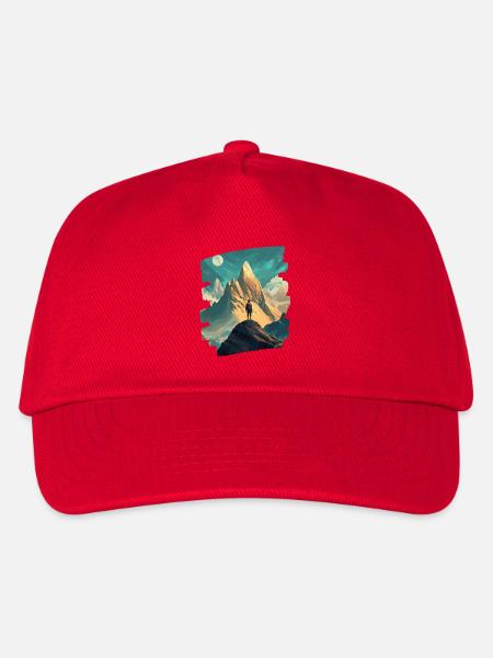 Berge - Kinder Basecap - Rot