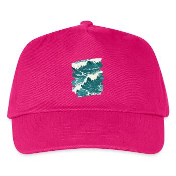 Waves and sea - Kids’ Baseball Cap - fuchsia - Front