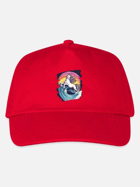 Einhorn - Kinder Basecap - Rot