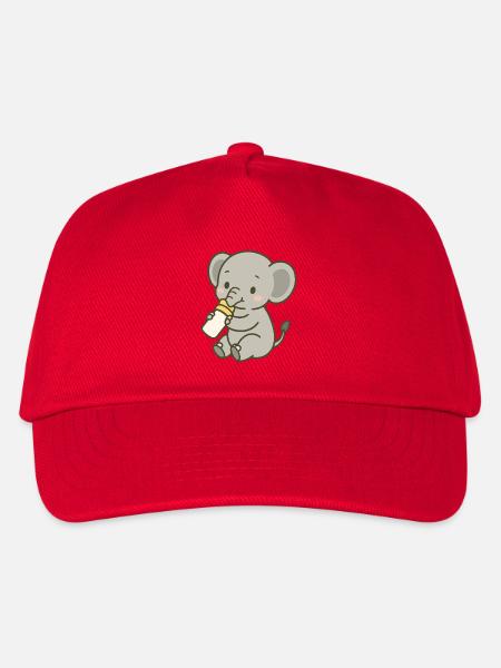 Tiny Trunk Sip - Kinder Basecap - Rot
