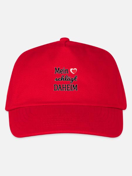 Mein Herz schlägt daheim – In Rot-Weiß-Rot - Kinder Basecap - Rot