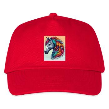 cheval - Casquette de baseball Enfant - rouge - Devant