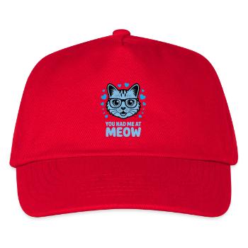 Tu m’as eu à miaou - Casquette de baseball Enfant - rouge - Devant