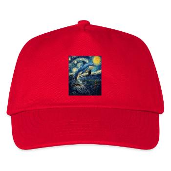 Delfin Style Van Gogh Étoilé - Casquette de baseball Enfant - rouge - Devant