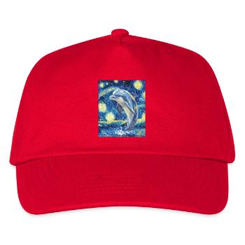 Delfin Style Van Gogh Étoilé - Casquette de baseball Enfant - rouge - Devant