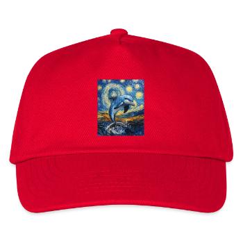 Delfin Style Van Gogh Étoilé - Casquette de baseball Enfant - rouge - Devant