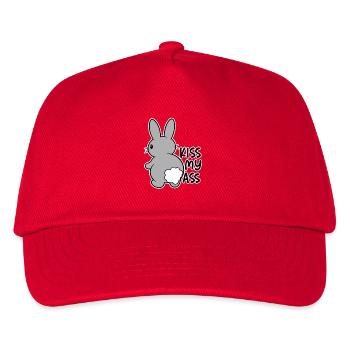 Vilain lapin de dessin animé – Embrasse-moi les bottes - Casquette de baseball Enfant - rouge - Devant