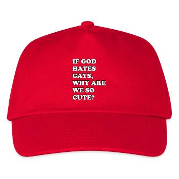Pride Tee - Kids’ Baseball Cap - red - Front