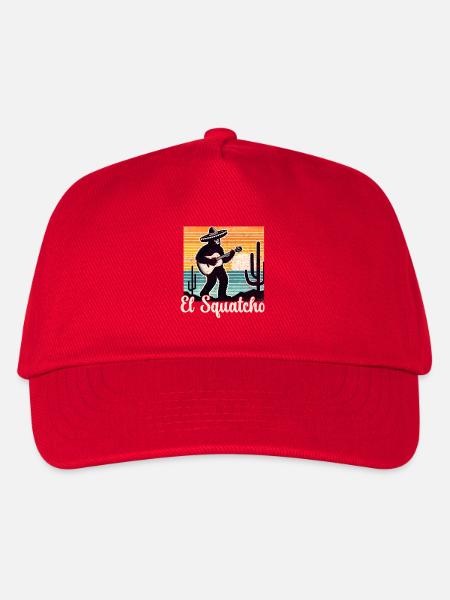 El Squatcho Guitarra Sunset - Kinder Basecap - Rot