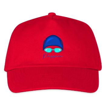 Passion Schwimmen Neon Blau - Kinder Basecap - Rot - Vorne