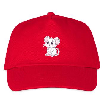 Maus - Kinder Basecap - Rot - Vorne