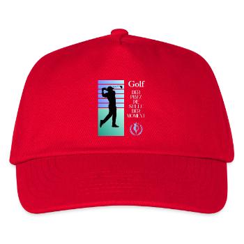 Silhouette de golf Le silence dans l’instant - Casquette de baseball Enfant - rouge - Devant