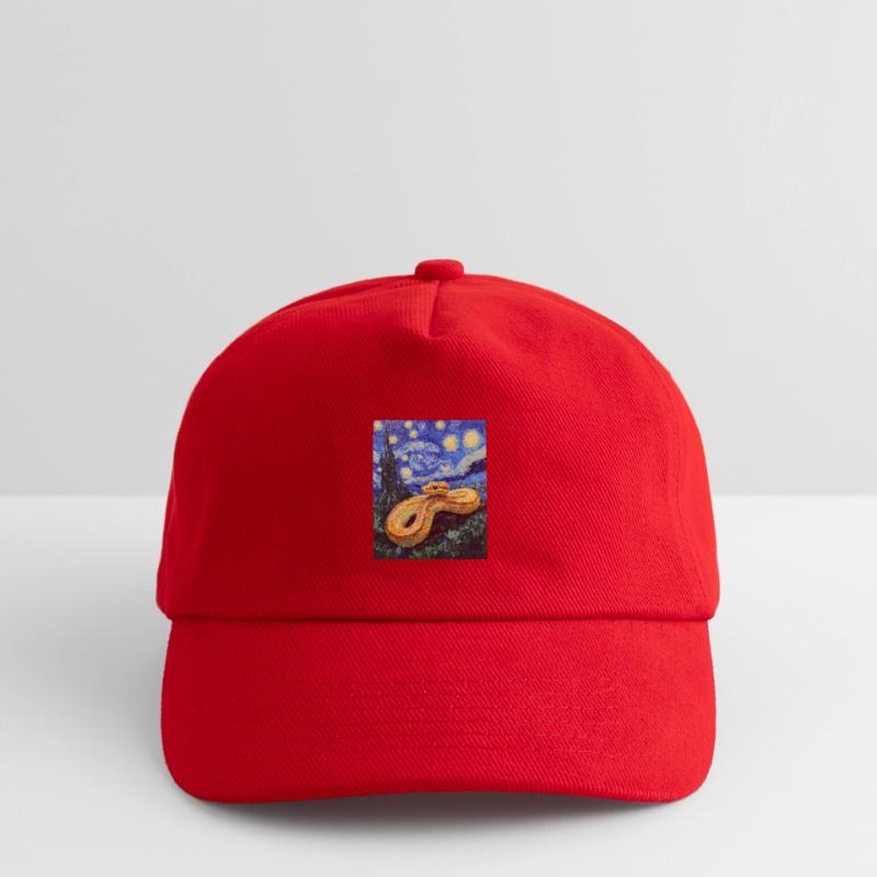 Snake Python Van Gogh Style Starry Night Kids’ Baseball Cap