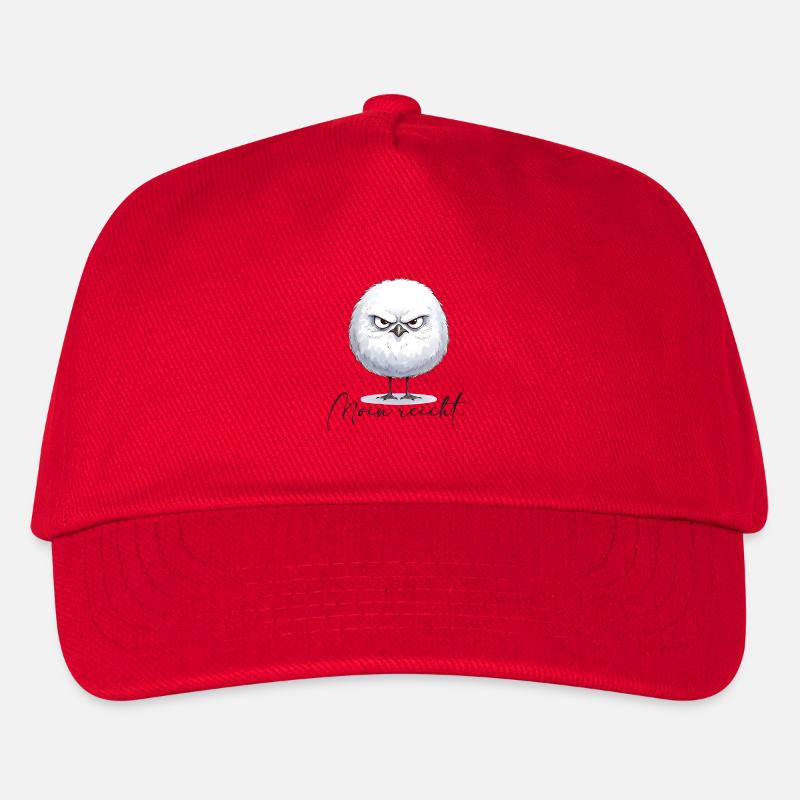 Moin reicht - grimmige runde Möwe - Kinder Basecap - Rot