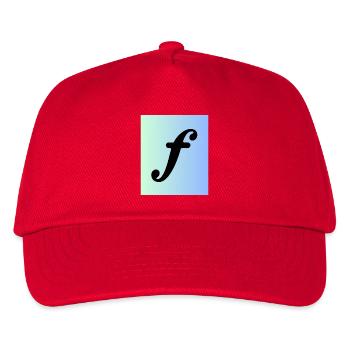 Forte - Zeichen auf Hintergrund Musik - Kinder Basecap - Rot - Vorne