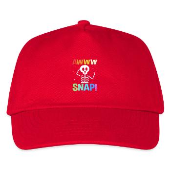 Fracture osseuse Fracture osseuse du squelette d’Halloween - Casquette de baseball Enfant - rouge - Devant