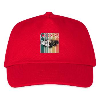 Schach - Kinder Basecap - Rot - Vorne