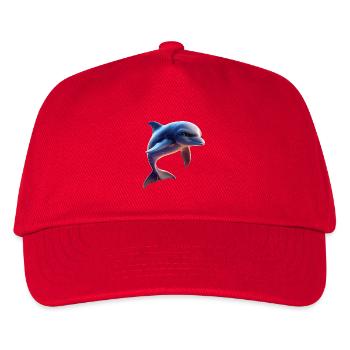 Delphin Taucher Delphine Ozean Süße Delfine Delfin - Kinder Basecap - Rot - Vorne