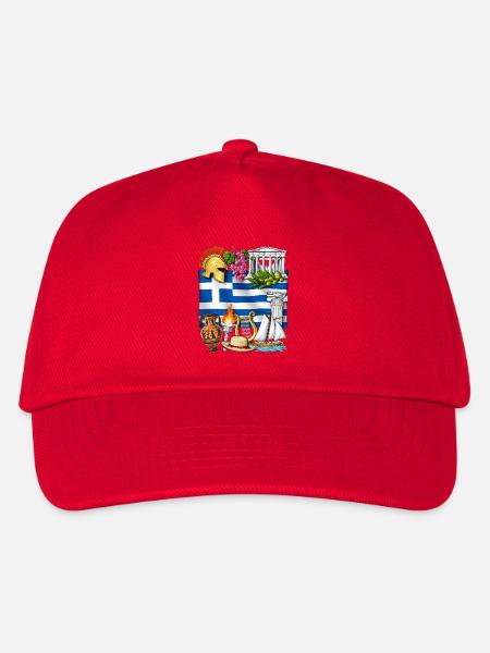 Griechisches Erbe - Kinder Basecap - Rot