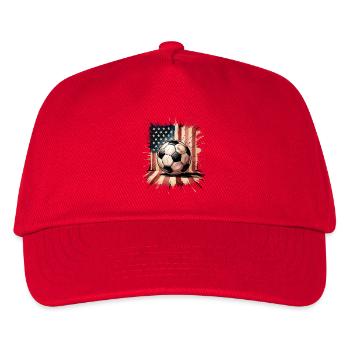 États-Unis de football - Casquette de baseball Enfant - rouge - Devant